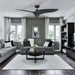 52" Punjab Industrial DC Motor Downrod Mount Reversible Ceiling Fan with Remote Control - Sweatfully