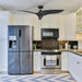 52" Punjab Industrial DC Motor Downrod Mount Reversible Ceiling Fan with Remote Control - Sweatfully