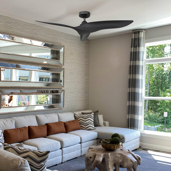 52" Punjab Industrial DC Motor Downrod Mount Reversible Ceiling Fan with Remote Control - Sweatfully