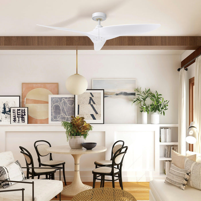 52" Punjab Industrial DC Motor Downrod Mount Reversible Ceiling Fan with Remote Control - Sweatfully