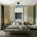 52" Punjab Industrial DC Motor Downrod Mount Reversible Ceiling Fan with Remote Control - Sweatfully