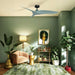 52" Punjab Industrial DC Motor Downrod Mount Reversible Ceiling Fan with Remote Control - Sweatfully