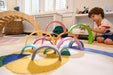 Wooden Rainbow Stacker Blocks - Sweatfully