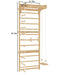 Avenlur Walnut Modular Add-On Ladder Wall Panel – Indoor Wooden Climbing Wall for Kids | Montessori-Compatible Expansion Panel - Sweatfully
