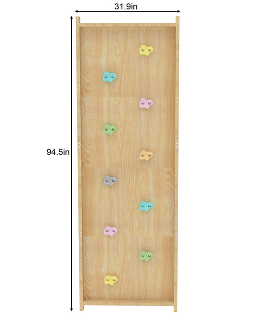 Avenlur Walnut Modular Rock Wall Panel – Montessori Indoor Climbing Wall Add-On for Kids & Toddlers - Sweatfully