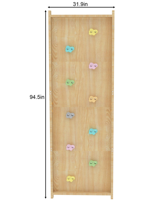 Walnut Modular 9-in-1 Swedish Ladder Wall Gym – Indoor Climber for Kids & Toddlers - Sweatfully