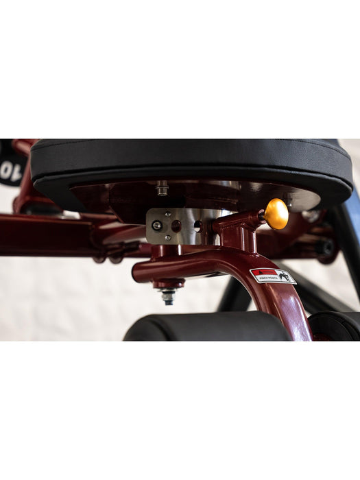 Pro Strength Abdominal Crunch - Muscle D Fitness - Seated - Plate Loaded - Adjustable - Oblique Trainer - Sweatfully