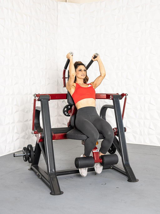 Pro Strength Abdominal Crunch - Muscle D Fitness - Seated - Plate Loaded - Adjustable - Oblique Trainer - Sweatfully