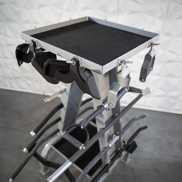 Accessory Rack - Muscle D Fitness - Sturdy Cable Attachment Storage (Rack Only) - Sweatfully