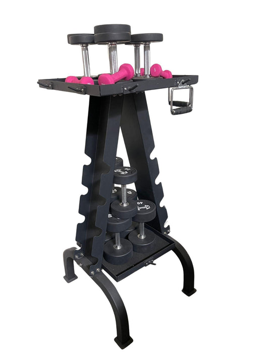 Accessory Rack - Muscle D Fitness - Sturdy Cable Attachment Storage (Rack Only) - Sweatfully
