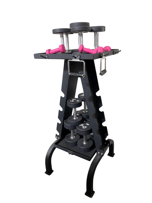 Accessory Rack - Muscle D Fitness - Sturdy Cable Attachment Storage (Rack Only) - Sweatfully