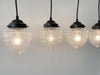 Antique Glass Dining Room Rectangular Pendant Chandelier Ceiling Light - Sweatfully