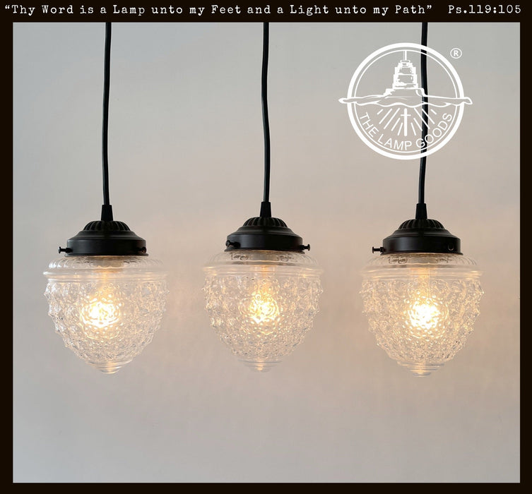 Antique Glass Dining Room Rectangular Pendant Chandelier Ceiling Light - Sweatfully