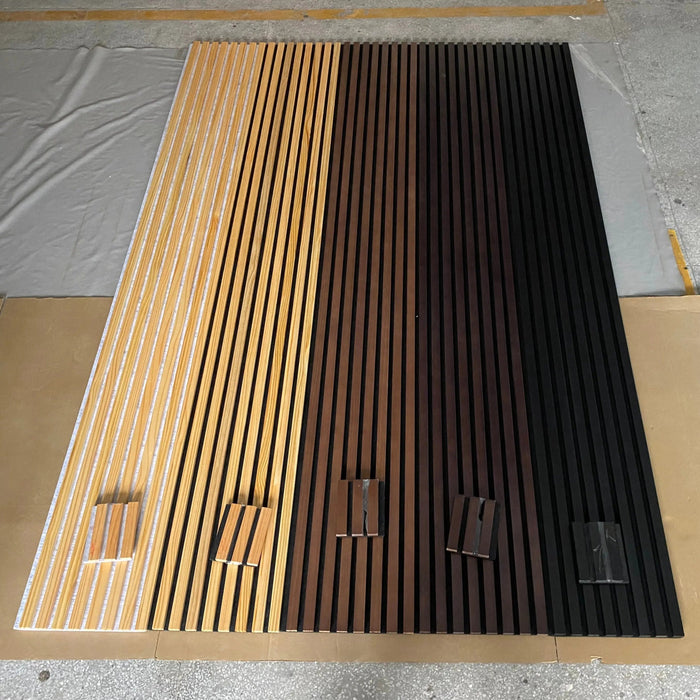 Acoustic Slat Wood Panels Full Sample Box (5 colors) - Sweatfully