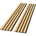 Solid Wood Acoustic Slat Wall Panels (Broad Strip) - Sweatfully