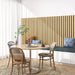 Solid Wood Acoustic Slat Wall Panels (Broad Strip) - Sweatfully