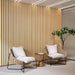 Solid Wood Acoustic Slat Wall Panels (Broad Strip) - Sweatfully