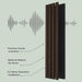 Solid Wood Acoustic Slat Wall Panels (Broad Strip) - Sweatfully