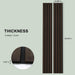 Solid Wood Acoustic Slat Wall Panels (Broad Strip) - Sweatfully