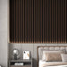 Solid Wood Acoustic Slat Wall Panels (Broad Strip) - Sweatfully
