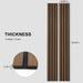 Solid Wood Acoustic Slat Wall Panels (Broad Strip) - Sweatfully