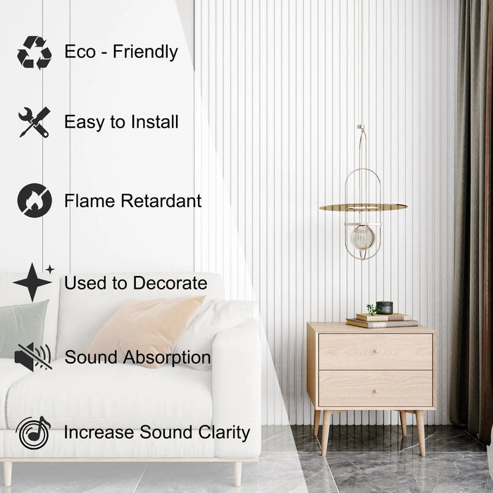 Acoustical 100% Polyester Wall Panel, 48x24x0.7 Sound Proof Wall Panels - Sweatfully