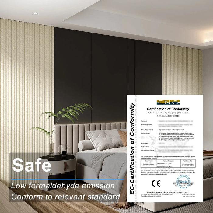 Acoustical 100% Polyester Wall Panel, 48x24x0.7 Sound Proof Wall Panels - Sweatfully