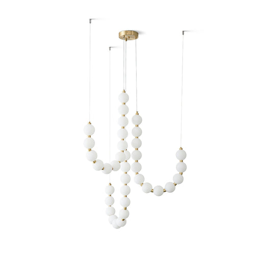 Acrylic Pearl Necklace Chandelier - Sweatfully
