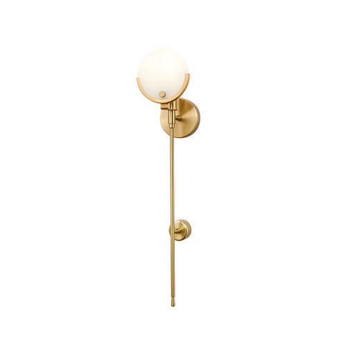 Alabaster Ava Brass Wall Lamp - Sweatfully