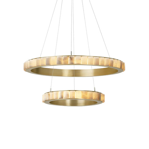Alabaster Avalon Ring Chandelier - Sweatfully