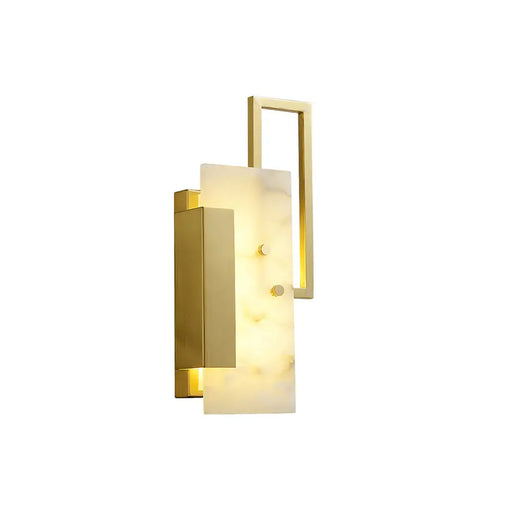 Alabaster Brass Wall Sconce - Sweatfully