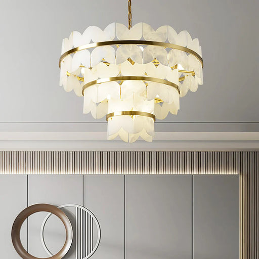 Alabaster Butterfly Round Chandelier - Sweatfully