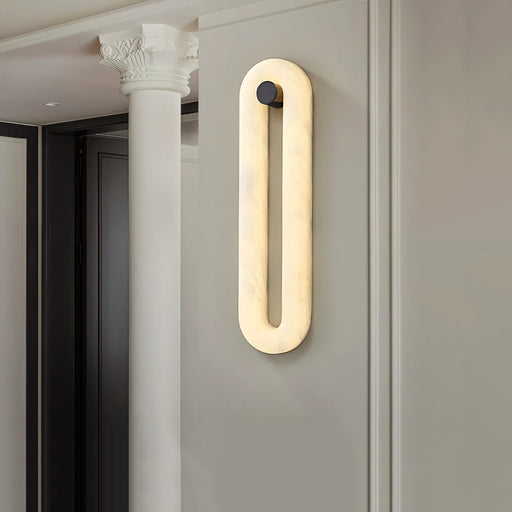 Alabaster Fader Elliptical Wall Lamp - Sweatfully