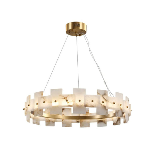 Alabaster Luxury Halo Chandelier - Sweatfully