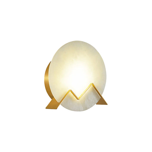 Alabaster M Letter Wall Lamp - Sweatfully