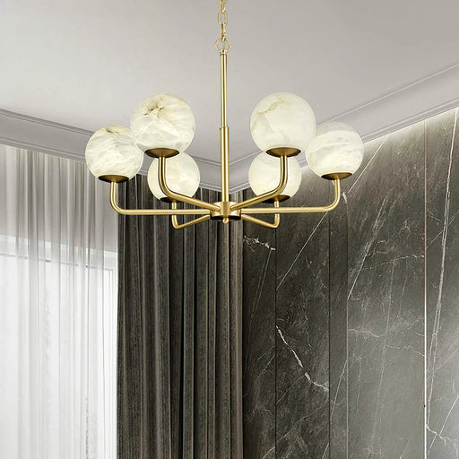 Alabaster Maytoni Erich Brass Chandelier - Sweatfully