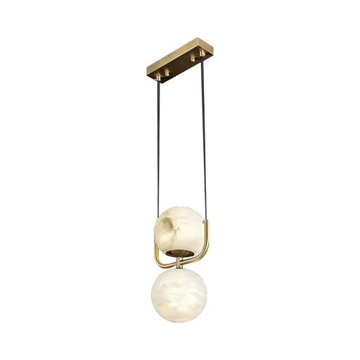 Alabaster Modern Copper Pendant Light - Sweatfully