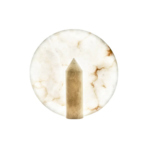 Alabaster Modern Disc Table Lamp - Sweatfully