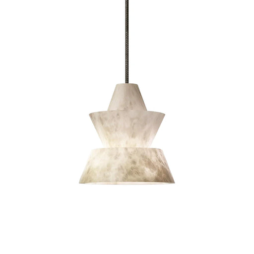 Alabaster Modern Hat Shape Pendant Light - Sweatfully