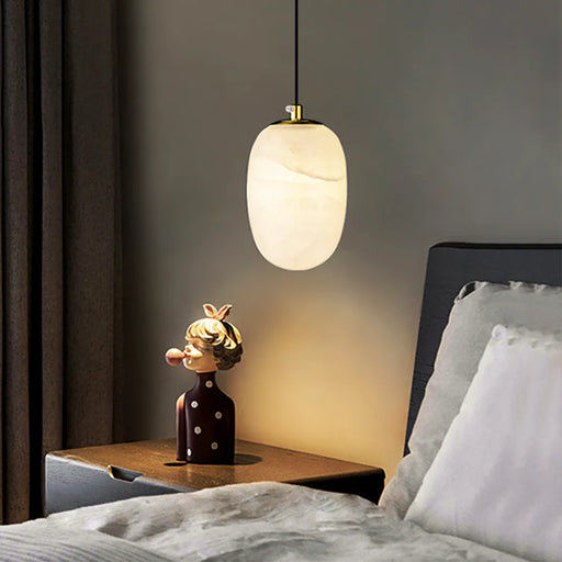 Alabaster Modern Pebble Pendant Lamp - Sweatfully