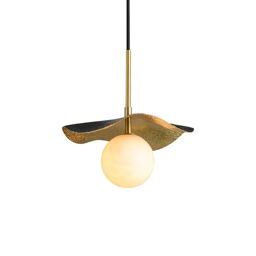 Alabaster Montera Brass Pendant Light - Sweatfully