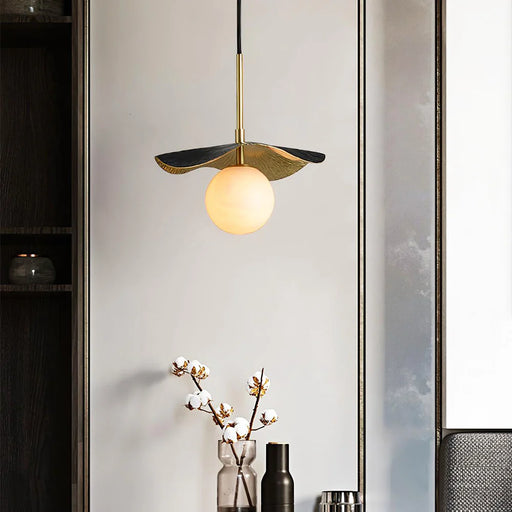 Alabaster Montera Brass Pendant Light - Sweatfully