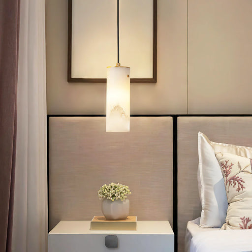 Alabaster Nula Vertical Pendant Light - Sweatfully