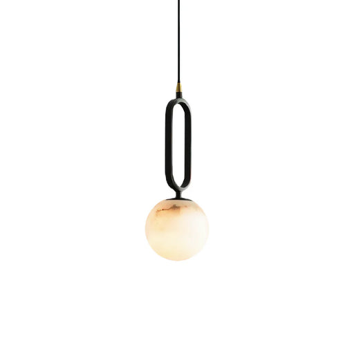 Alabaster Oval Ring Pendant Lamp - Sweatfully