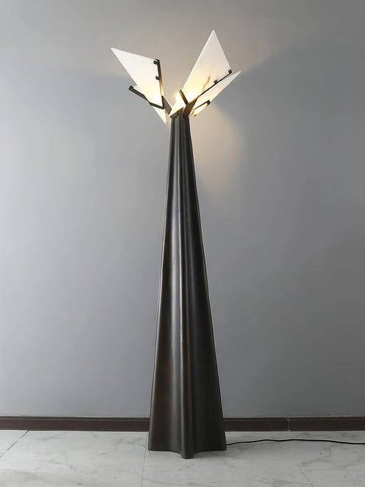 Alabaster Black Floor Lamp - Sweatfully