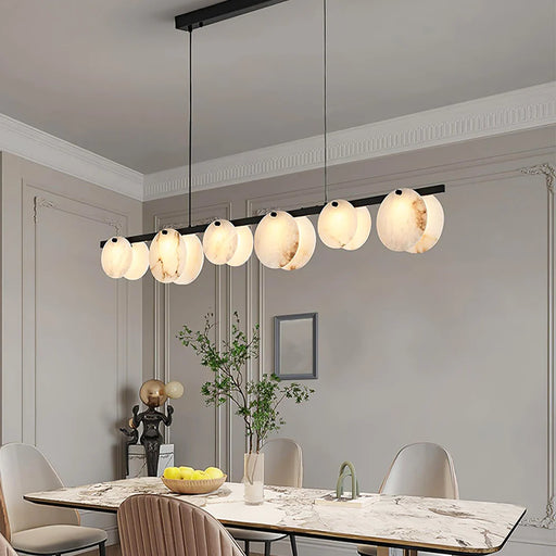 Alabaster Trinidad Dining Room Chandelier - Sweatfully