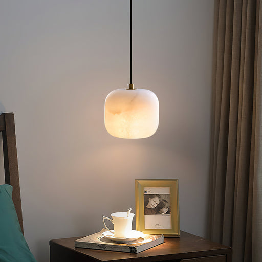 Alabaster Bedside Pendant Light - Sweatfully