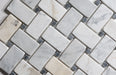 Antique Carrara Tumbled Basketweave Mosaic Marble Tile - Sweatfully