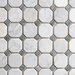 Antique Carrara / Bardiglio Octagon Mosaic Marble Tile - Sweatfully