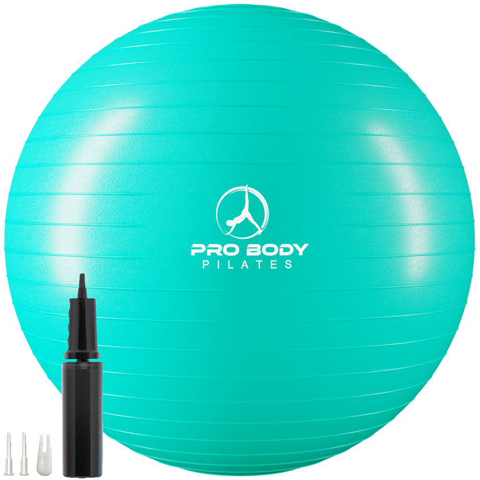 Pregnancy Ball for Maternity, Labor and Birth.  Includes Pregnancy Guide.  (Aqua) - Sweatfully
